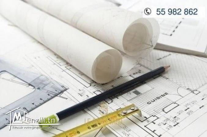 A vendre Terrain 900m²  R6 à Nabeul