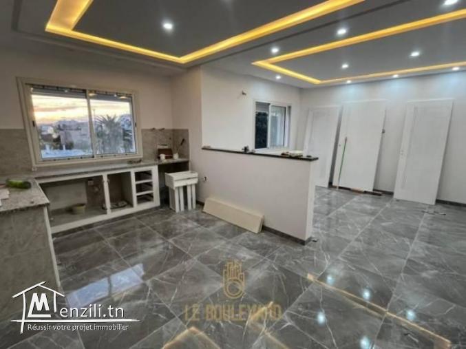 A louer Etage de villa S2 au 2éme étage à Sidi Mahersi Nabeul