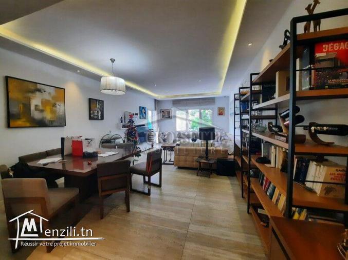 Rez de chaussée S4 meublé avec piscine à La Marsa MAL4285