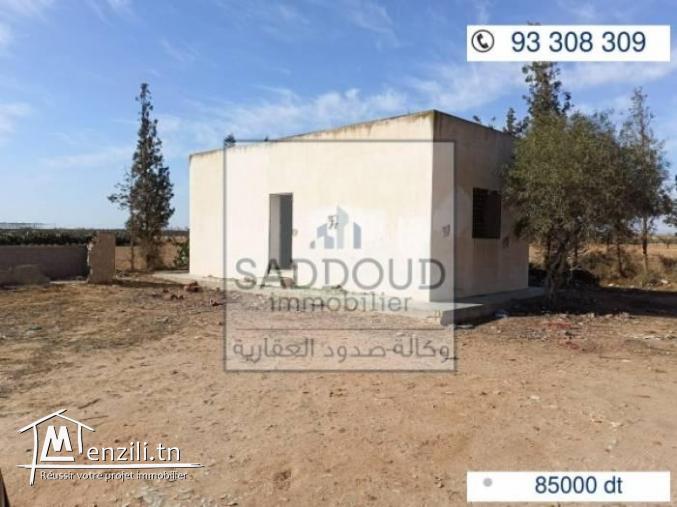 maison avec terrain 1392 m² route tunis km 9
