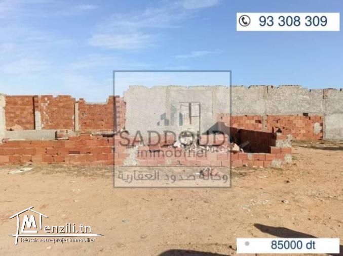 maison avec terrain 1392 m² route tunis km 9
