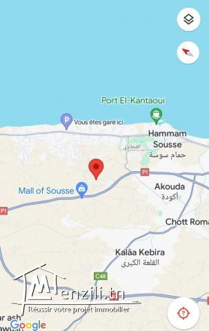 A vendre terrain à Sousse chott Mariem prés Mall of Sousse