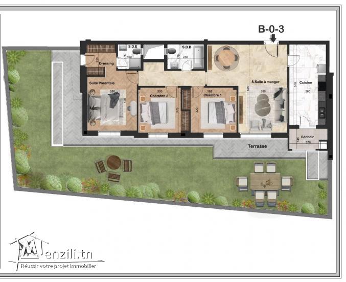 Appartement direct promoteur à chotrana 1