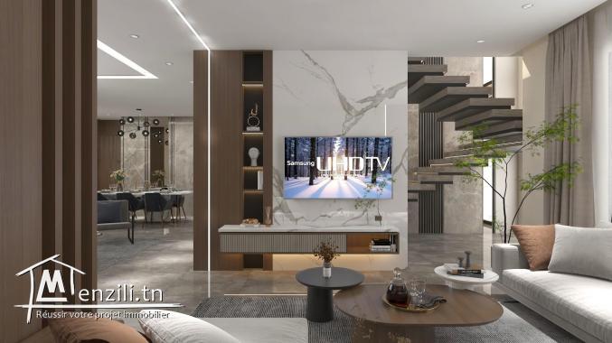 maison inachevée ( sous sol fini à 100%: 90m2 + rdc: 150m2 sous finitions)