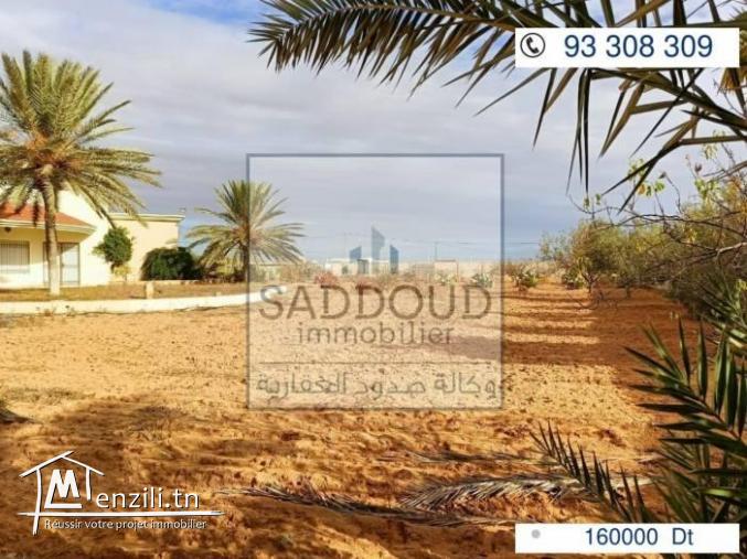 Terrain clôturé 900m² à vendre à Route Menzel cheker km9.