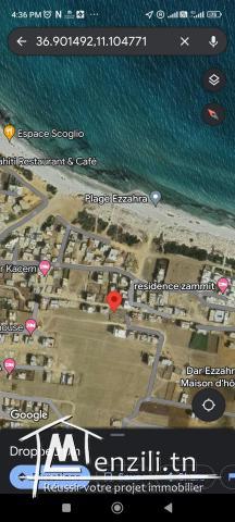 Terrain A Vendre Ezzahra Plage Kélibia