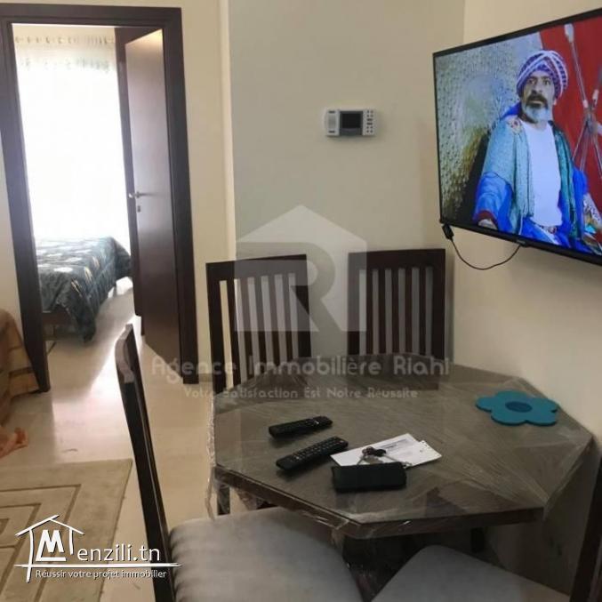 A louer pour toute l'année un appartement S1 meublé à Chatt-meriem sousse