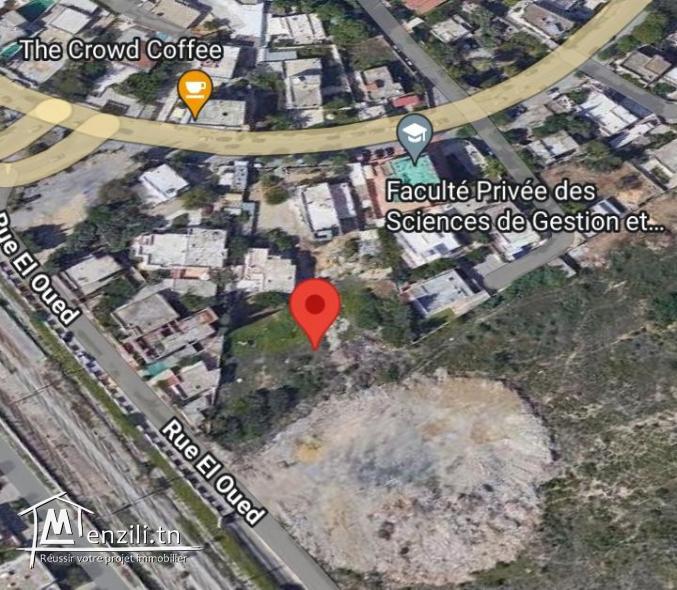 A vendre terrain de 400 m2 à   Megrine