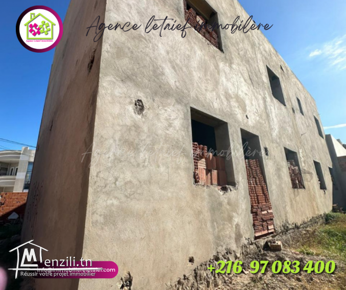 villa inachevée à vendre sahloul hammam sousse