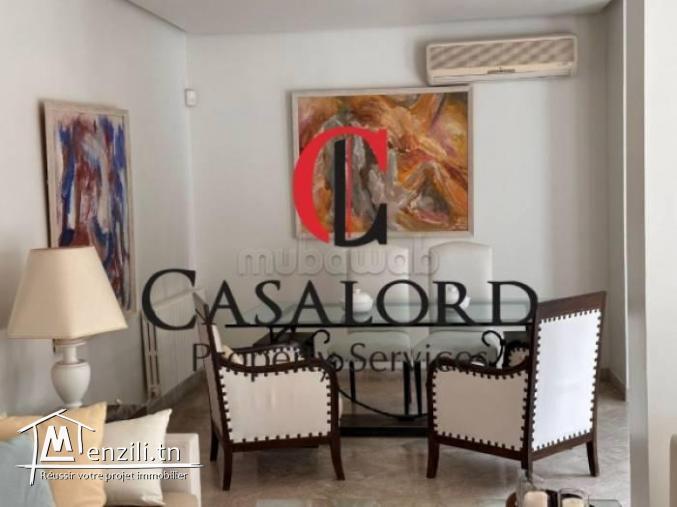 Villa meublée S3 avec piscine à Carthage vue mer