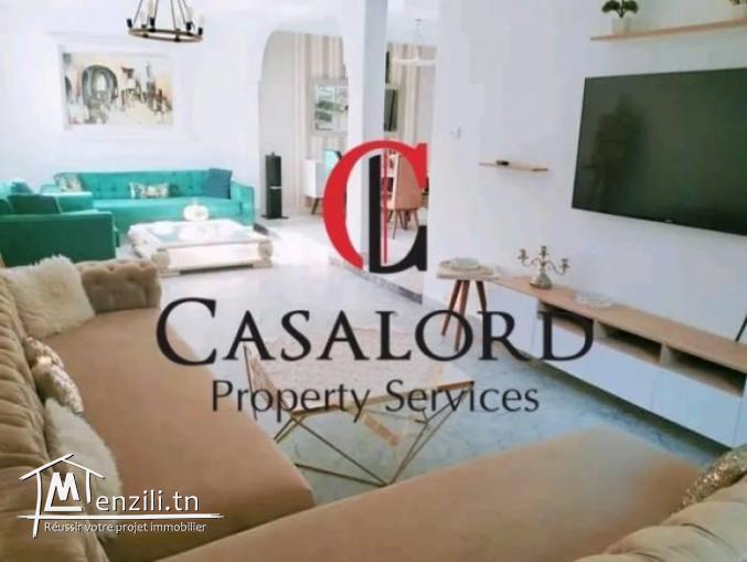 Villa S3 meublée avec piscine à Carthage