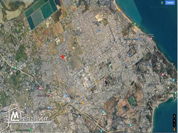 TERRAIN TITRÉ À VENDRE à Bhar Lazreg