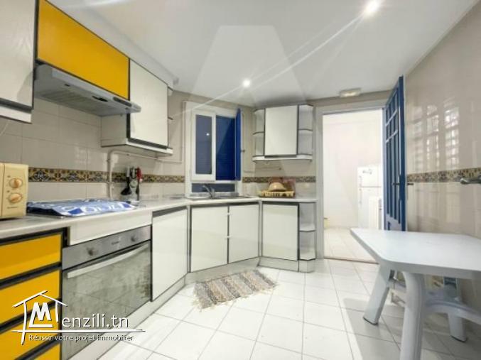 Location d'un appartement S3 Meublé avec une terrasse vue mer à Gammarth