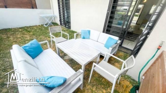 Charmant S2 meublé avec terrasse à la marsa