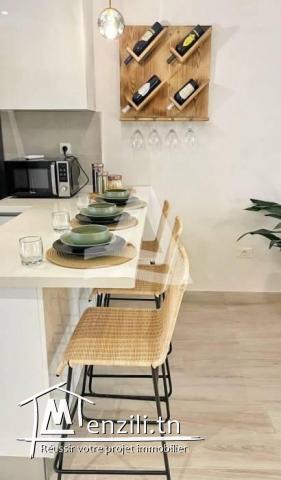 Charmant S2 meublé avec terrasse à la marsa