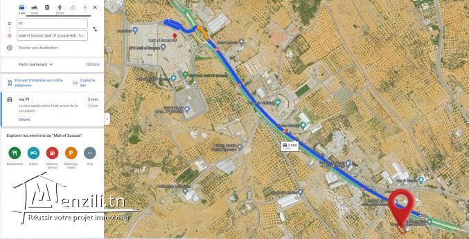 Terrain près du Mall Sousse