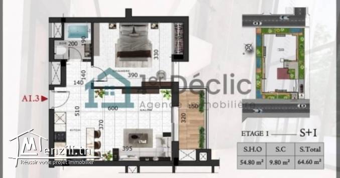 A Vendre Un Appartement S1 Très Haut Standing Direct Promoteur à Choutrana 1