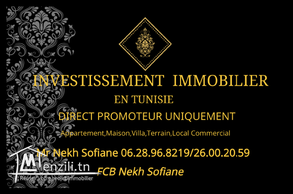 NOUVELLE RESIDENCE DE TRES HAUT STANDING A VENDRE A TUNIS Au coeur des Jardins Menzah 2