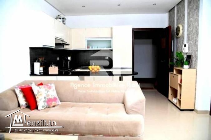 A louer par jour  un appartement S2 au 2éme étage situé à résidence Folla Chatt Mariem Sousse
