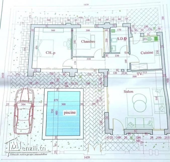 Villa avec piscine encours de construction à vendre 51355351