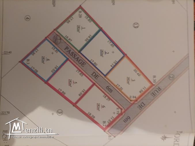 A vendre terrain Borj touil ariana