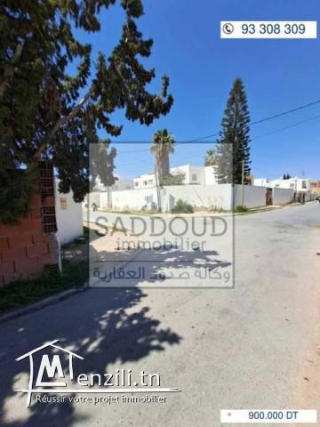 terrain R4 1300 m² à route tunis 1.5