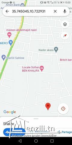 lots constructibles à Sahline أراضي صالحة للبناء في ساحلين