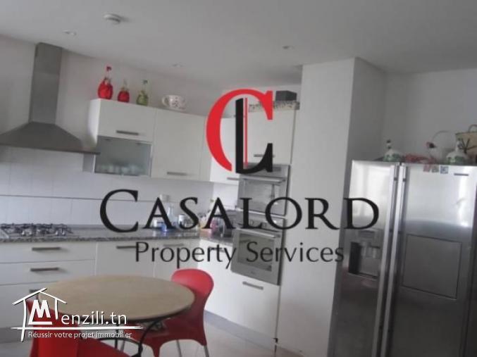 Duplex meublé S4 vue mer à Gammarth