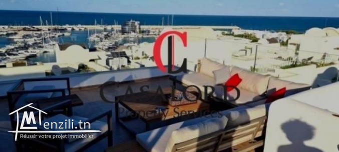Duplex meublé S4 vue mer à Gammarth