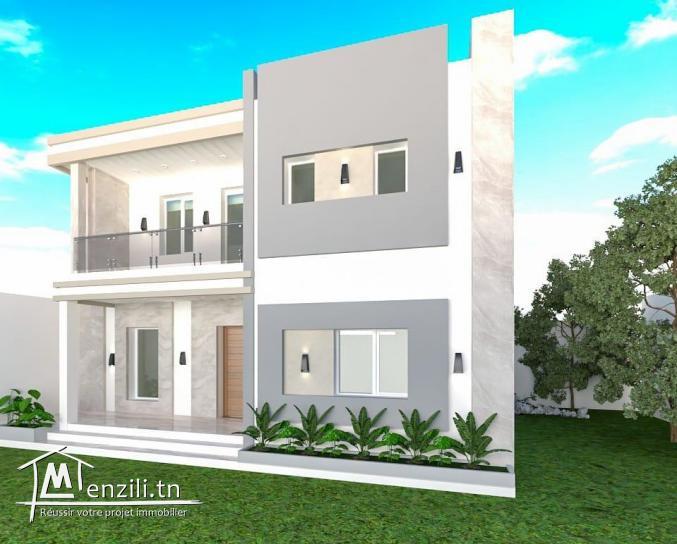 Maison sur plan a vendre a Hammamet sidi hammed.