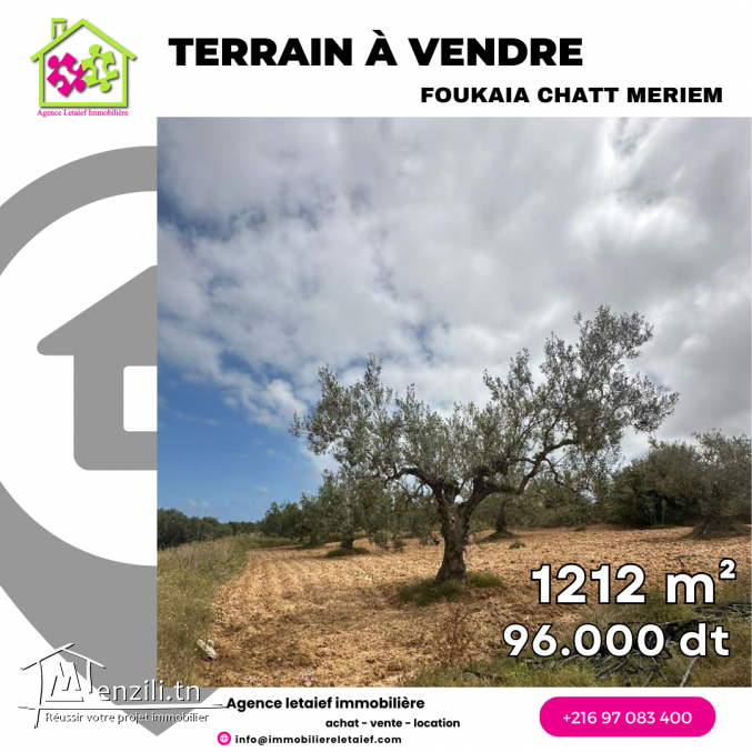 terrain à vendre #foukaia#ChottMeriem