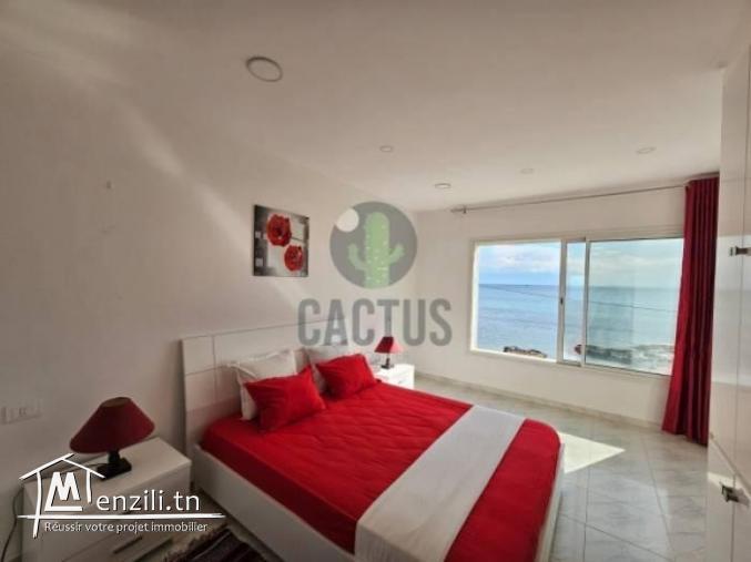 Location Estivale  Villa S4 pied dans l’eau avec piscine à  Béni Khiar