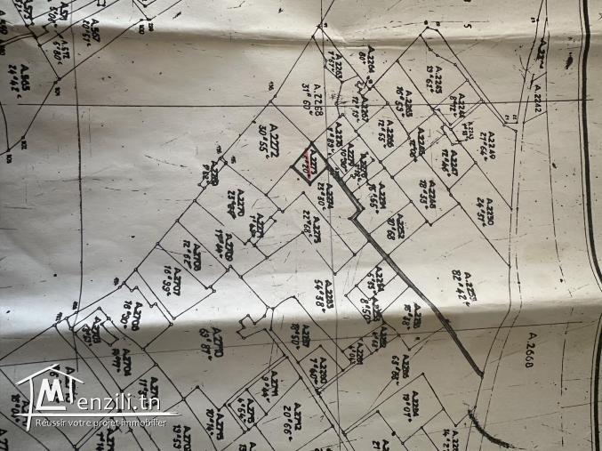 Terrain de 310 m² à Nabeul