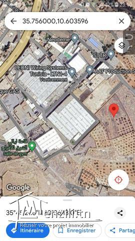 Terrains 12000 m2/2000 m2/1500 m2/1000 m2 à vendre sans courtage