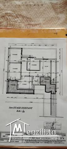 Maison à vendre – 3 appartements séparés au centre-ville de Menzel Bourguiba