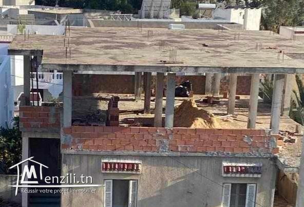 Étage d'une villa en cours de construction prix négociable