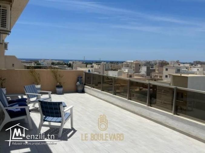 Appartement S2 avec terrasse vue mer à AFH Mrezga