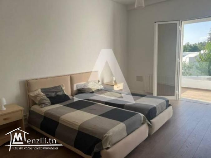 Location d'un Duplex S2 meublé avec piscine à Gammarth