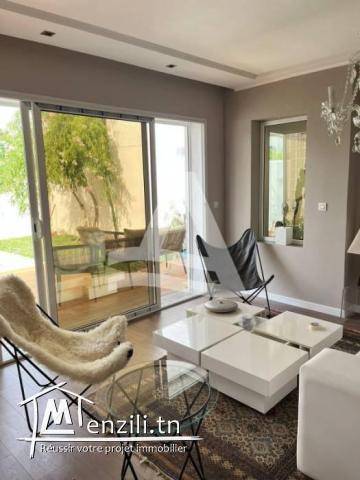 Location d'un Duplex S2 meublé avec piscine à Gammarth