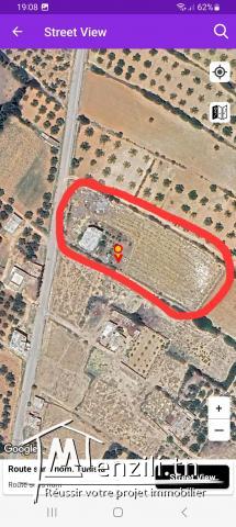 Terrain avec villa a nabeul