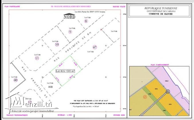 lot de terrain à Raoued plage a vendre