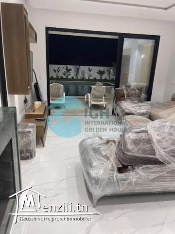 À VENDRE UNE VILLA S5 AVEC PISCINE ET JARDIN À DAR ALLOUCH