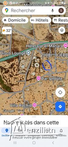 Un joli terrain à île de rêve Djerba à côté de l hôtel dar jerba