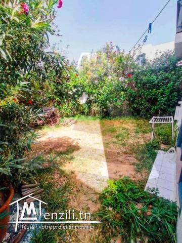 Location d'un appartement S1 meublé avec jardin à Gammarth