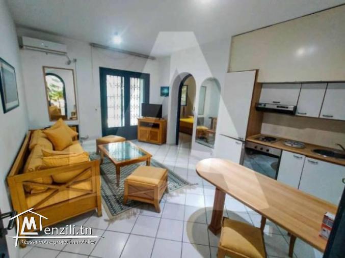 Location d'un appartement S1 meublé avec jardin à Gammarth