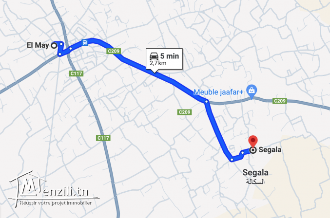 Studio meublé à Jerba