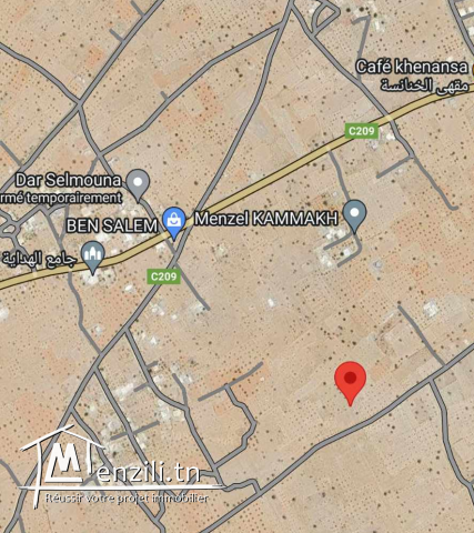 ارض للبيع في جربة مساحة  6111 متر مربع