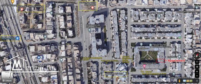 Appartement S+1 au RDC + parking dans un emplacement calme et gardé a Rades Maliane 2