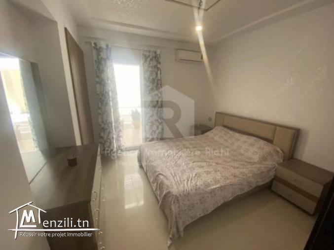 À Louer (court durée) un appartement S2 meublé situé  à  Chatt Mariem