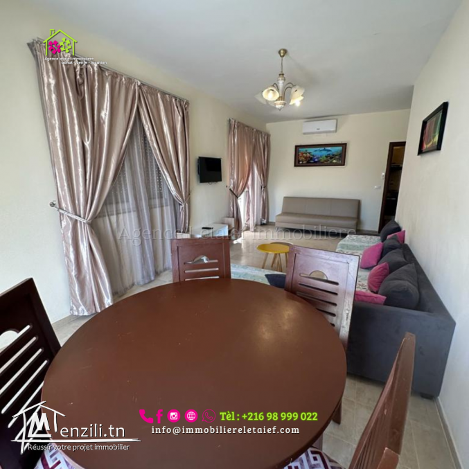 Un très beau studio S+1 richement meublé à les dunes